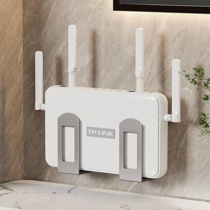 Home Cinema Furniture - 2個入り壁掛けルーター収納ボックス Wifiデバイスサポートブラケットセットトップボックス配置ラック ホームシアターA/V固定具