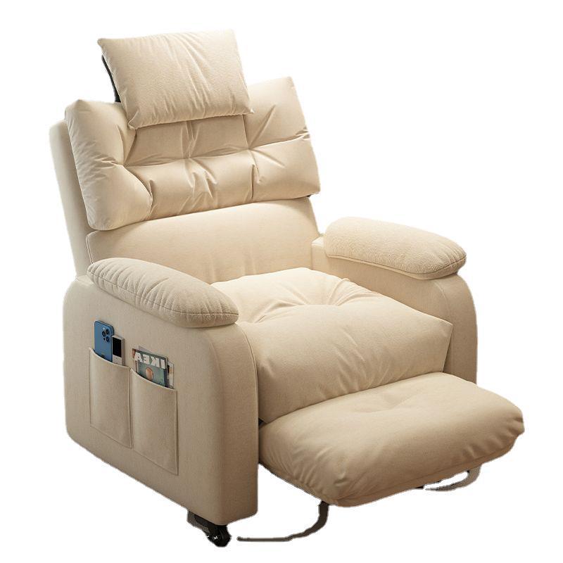 Home Cinema Recliner Chairs - モダンな高級リビングルームホームシアター用シングルPUレザーシネマロッカーリクライニングソファチェア、厚いパッド入りクッション付き、販売促進中