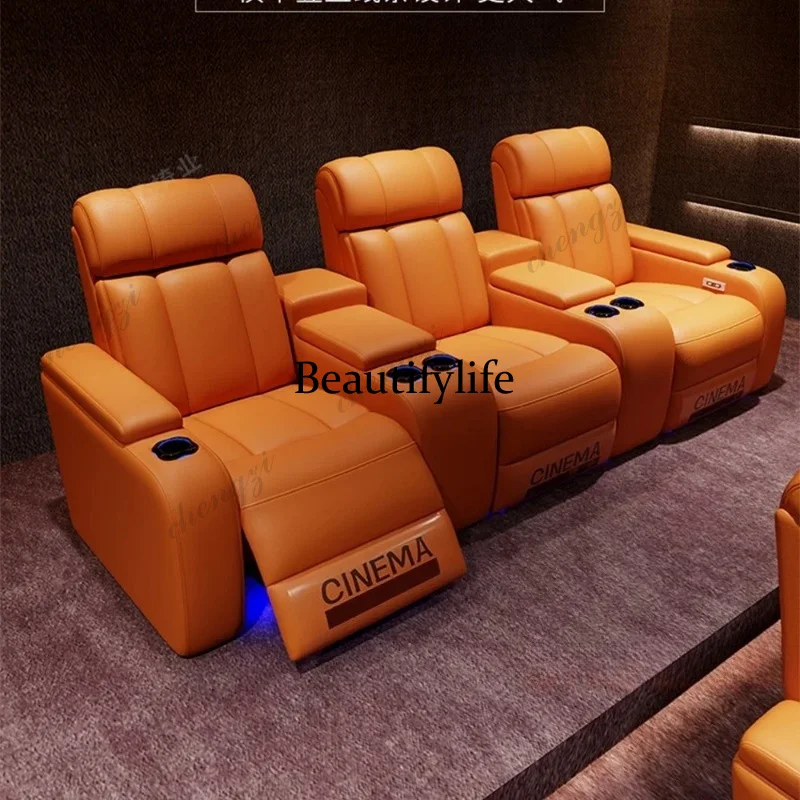 01A 高級本革電動リクライニングシネマチェア（カップホルダ - Home Cinema Recliner Chairs のレビューと価格