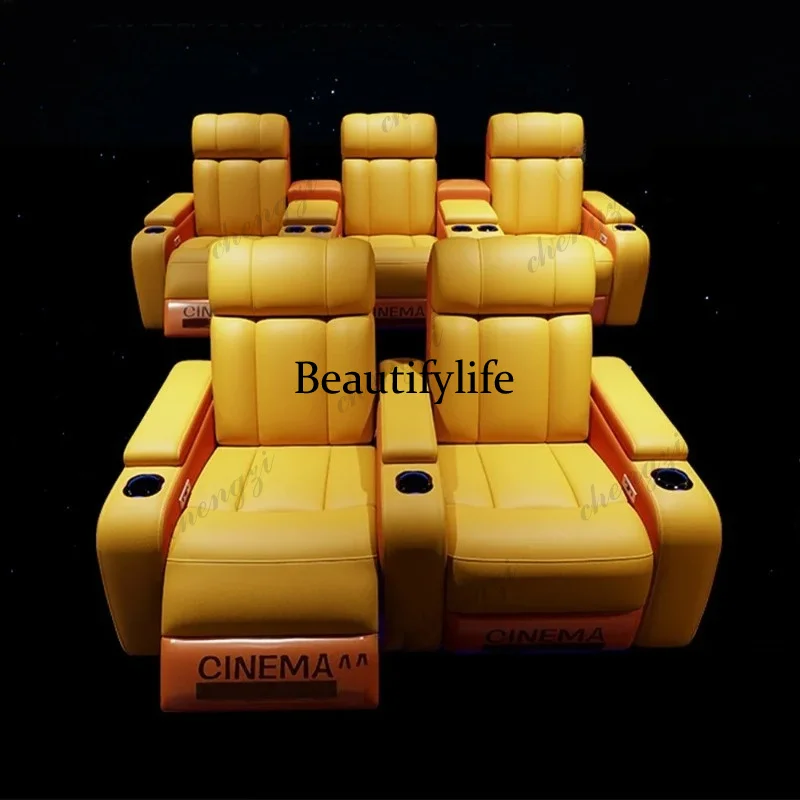 01A 高級本革電動リクライニングシネマチェア（カップホルダ - Home Cinema Recliner Chairs のレビューと価格
