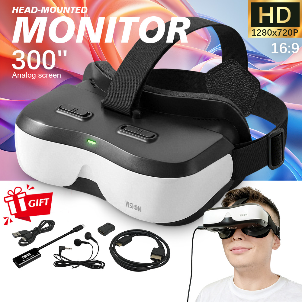 ポータブルヘッドマウントディスプレイ HDMI Type-C - Video Home Cinema のレビューと価格