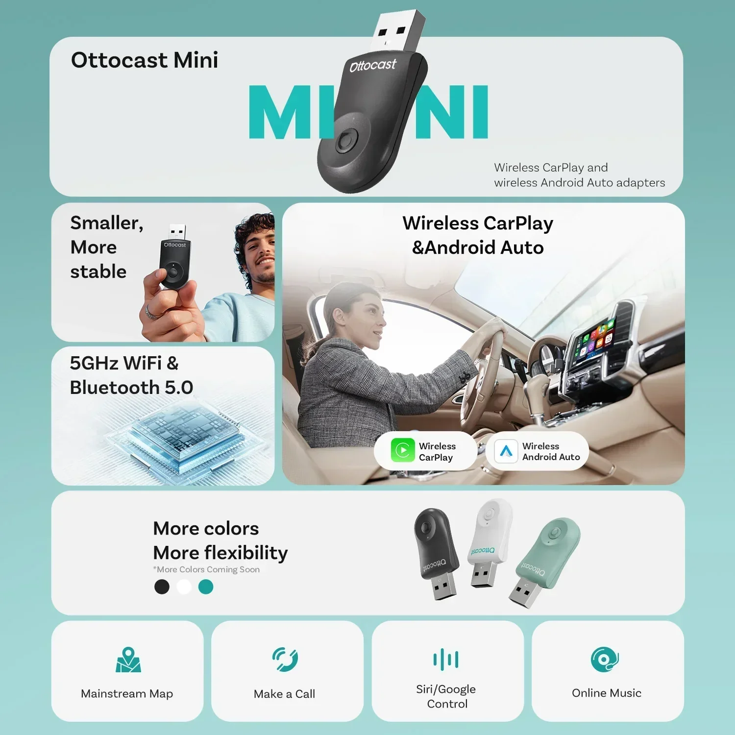 OTTOCAST MINI 2 in 1 有線からワイヤレス - Smart Tv Stick のレビューと価格