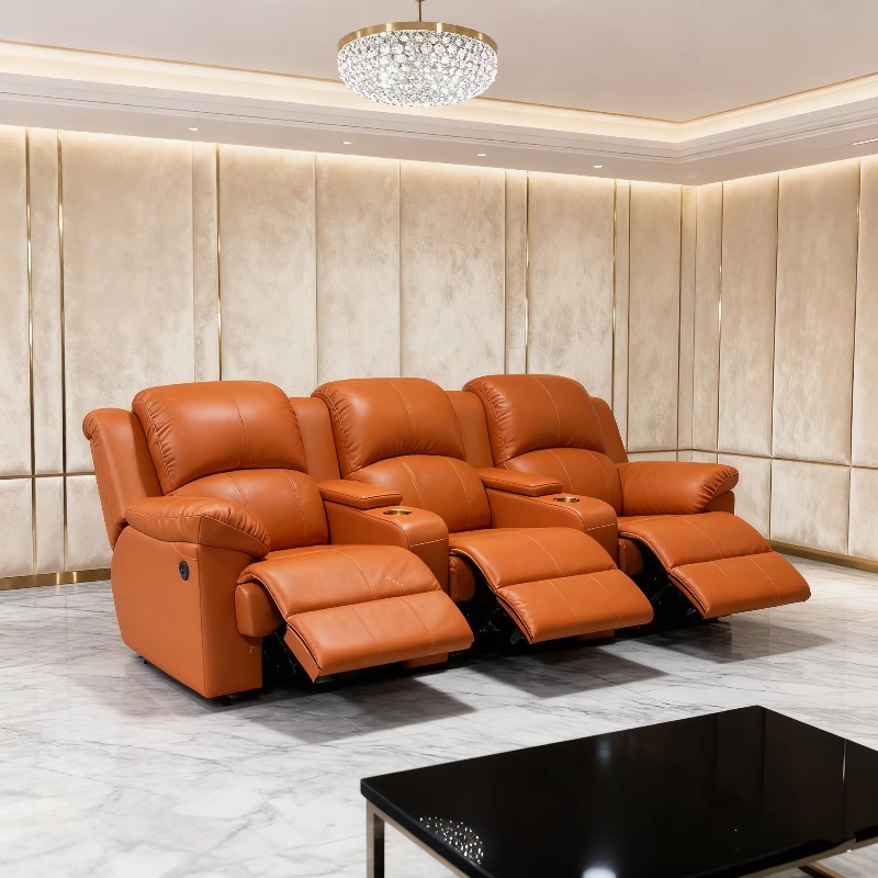 快適なホームシアター家具インテリアヴィラレザーリクライニング - Home Cinema Recliner Chairs のレビューと価格