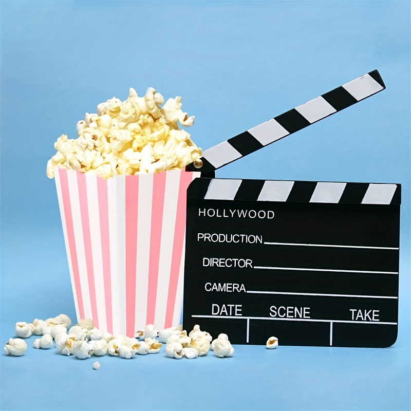 12 個/パック、ピンクの紙ポップコーンボックス、ストライプ - Home Cinema Furniture のレビューと価格