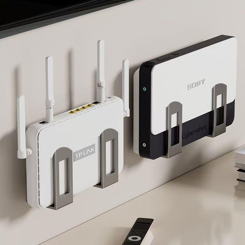 2個入り壁掛けルーター収納ボックス Wifiデバイスサポート - Home Cinema Furniture のレビューと価格