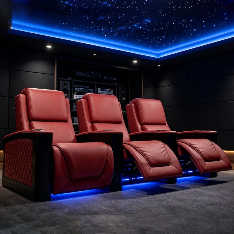プライベートホームシアター、オーディオ・ビデオルーム、電動ソ - Home Cinema Chairs のレビューと価格