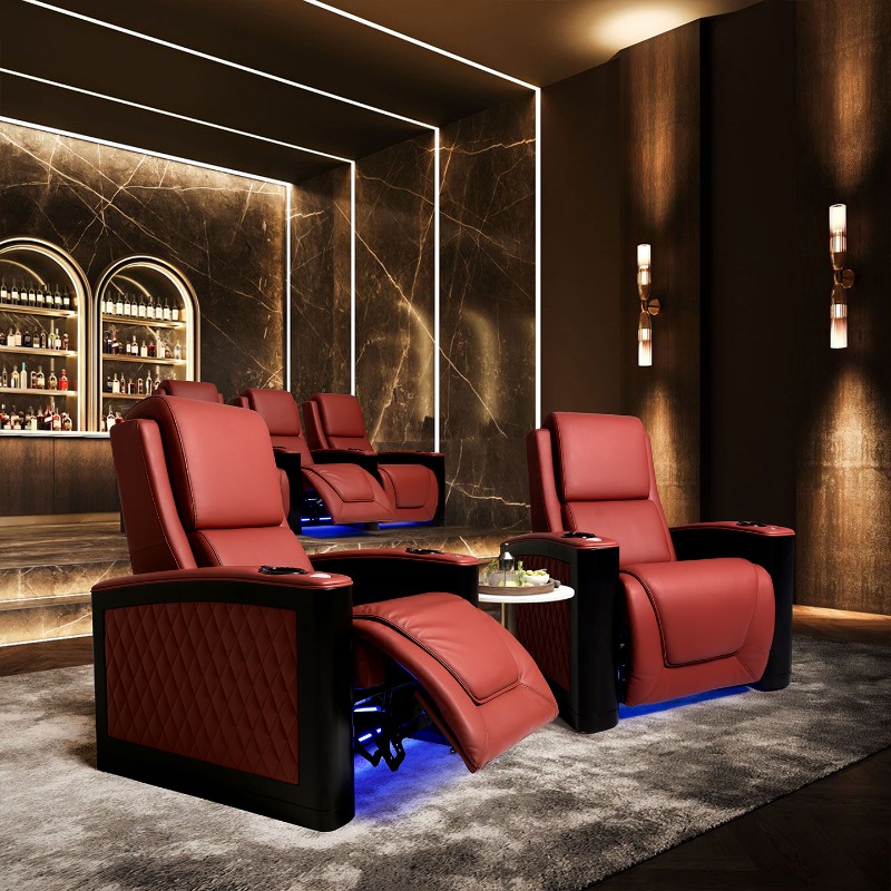 プライベートホームシアター、オーディオ・ビデオルーム、電動ソ - Home Cinema Chairs のレビューと価格