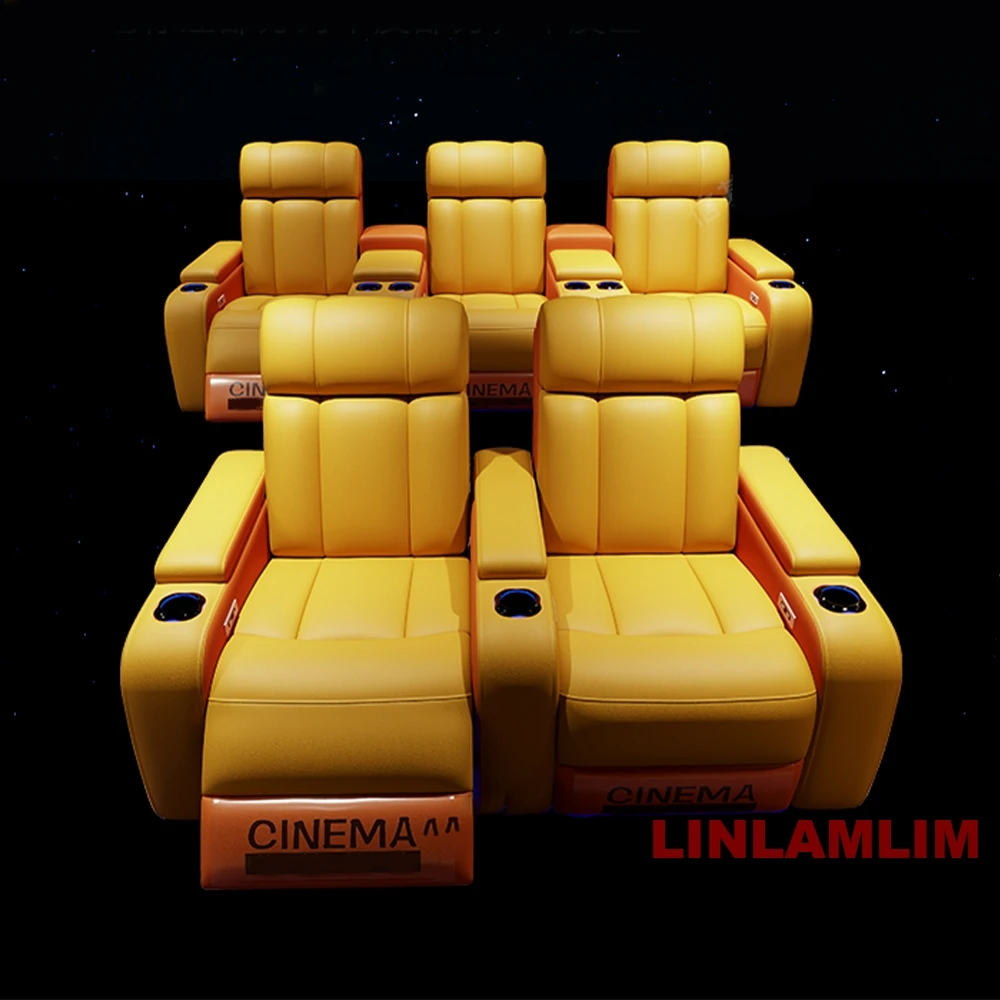 Linlimlam 高級本革電動リクライニングシネマチェア  - Home Cinema Recliner Chairs のレビューと価格