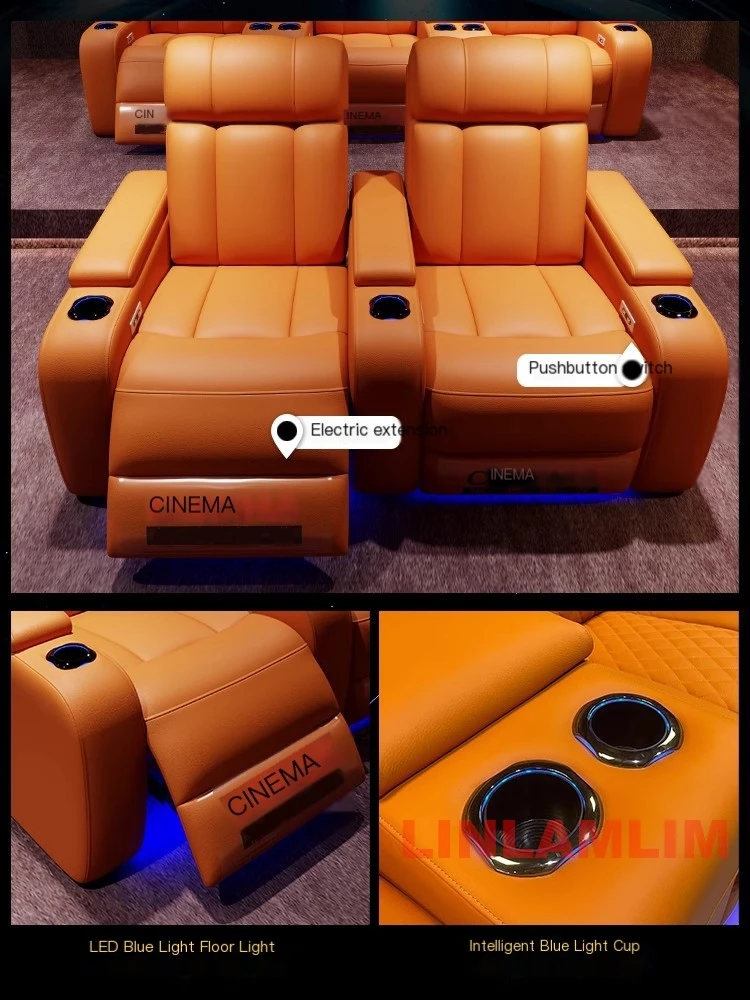 Linlimlam 高級本革電動リクライニングシネマチェア  - Home Cinema Recliner Chairs のレビューと価格