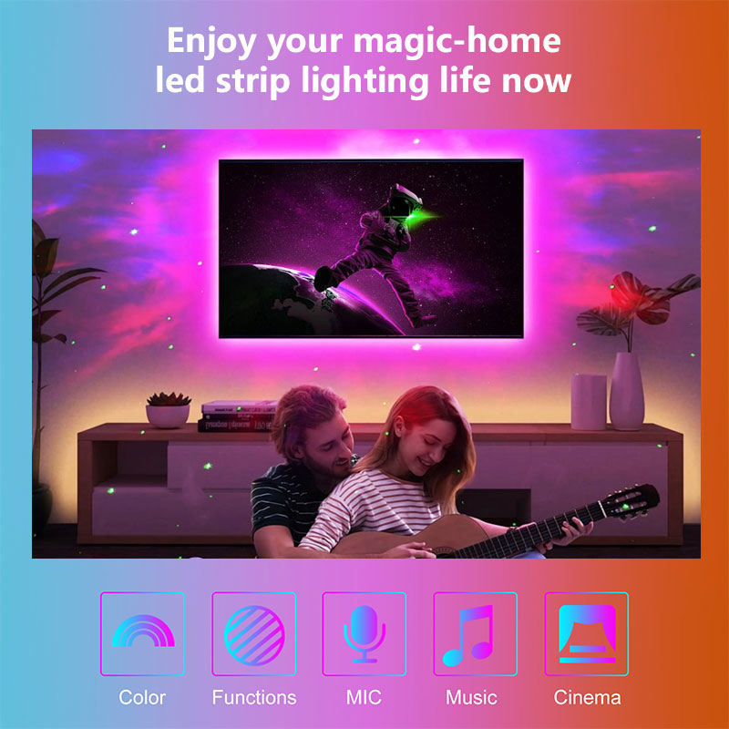 STTLスマートテレビLEDストリップライト2.5M RGB - Ambient Light Strip Tv のレビューと価格