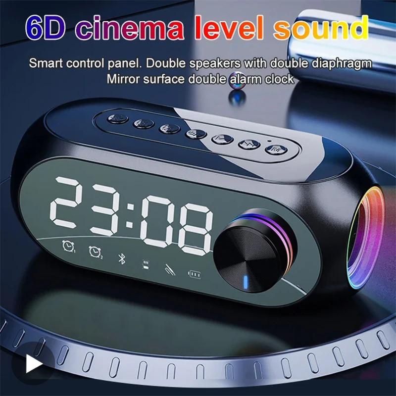 目覚まし時計ラジオ FM Bluetooth スピーカーポー - Home Cinema Chairs のレビューと価格