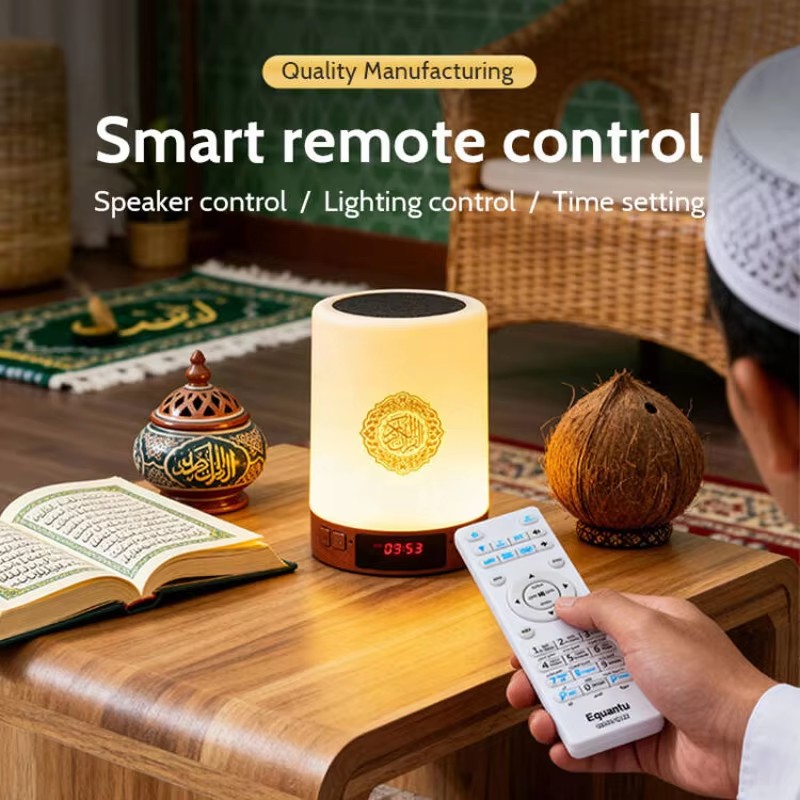 ナイトライトイスラム教徒アラビア語コーランアザン時計イスラム - Home Cinema Furniture のレビューと価格
