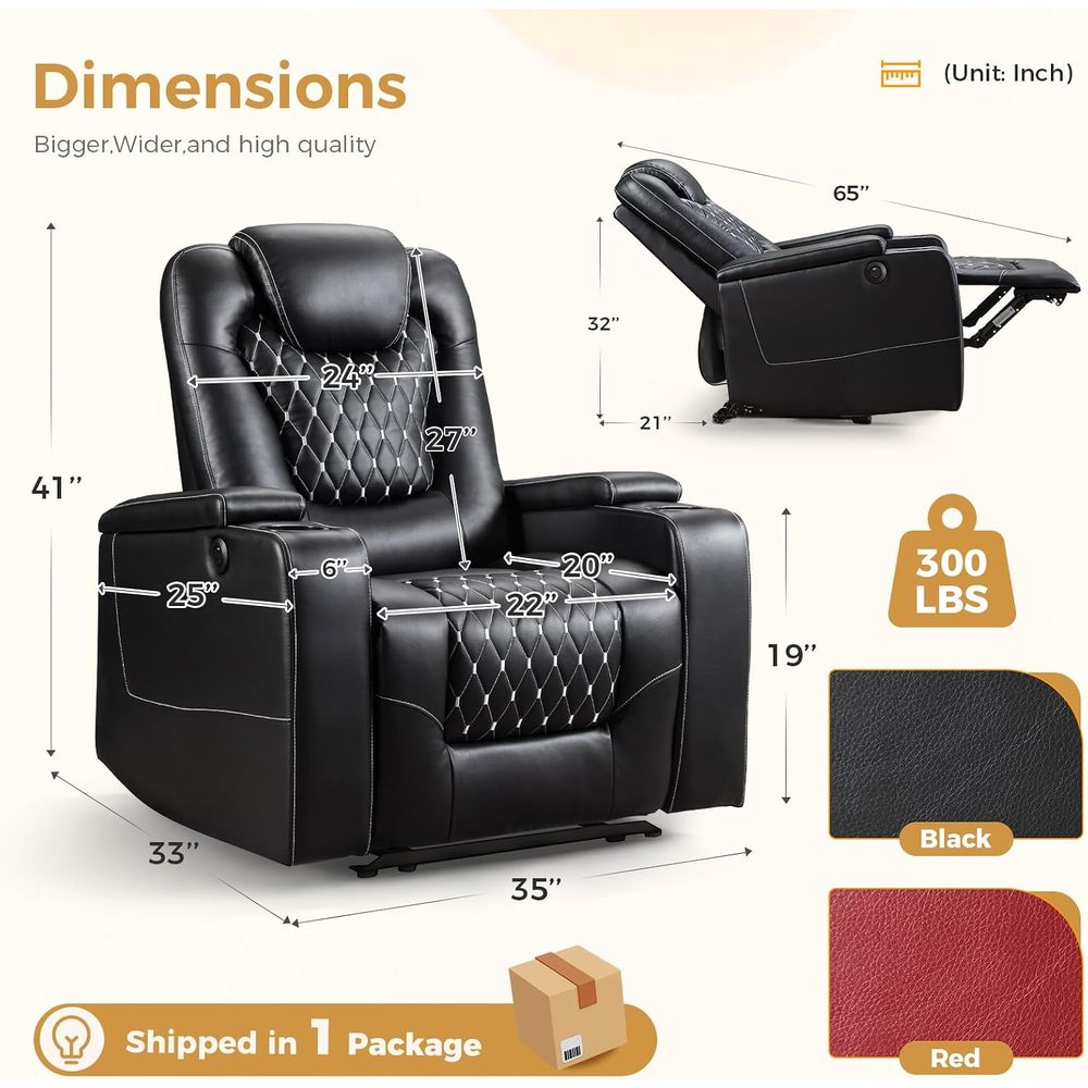 USBポートとカップホルダー付き電動リクライニングチェア - - Home Cinema Recliner Chairs のレビューと価格