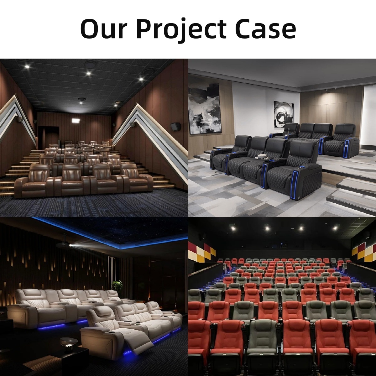 映画館ソファ ホームシアター リクライニングシート レザー製 - Home Cinema Recliner Chairs のレビューと価格