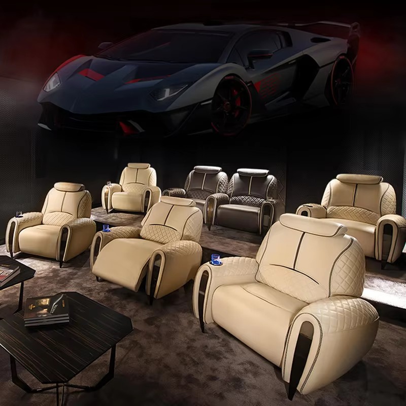 新しいヴィラホームシアターソファプライベートシネマオーディオ - Home Cinema Chairs のレビューと価格