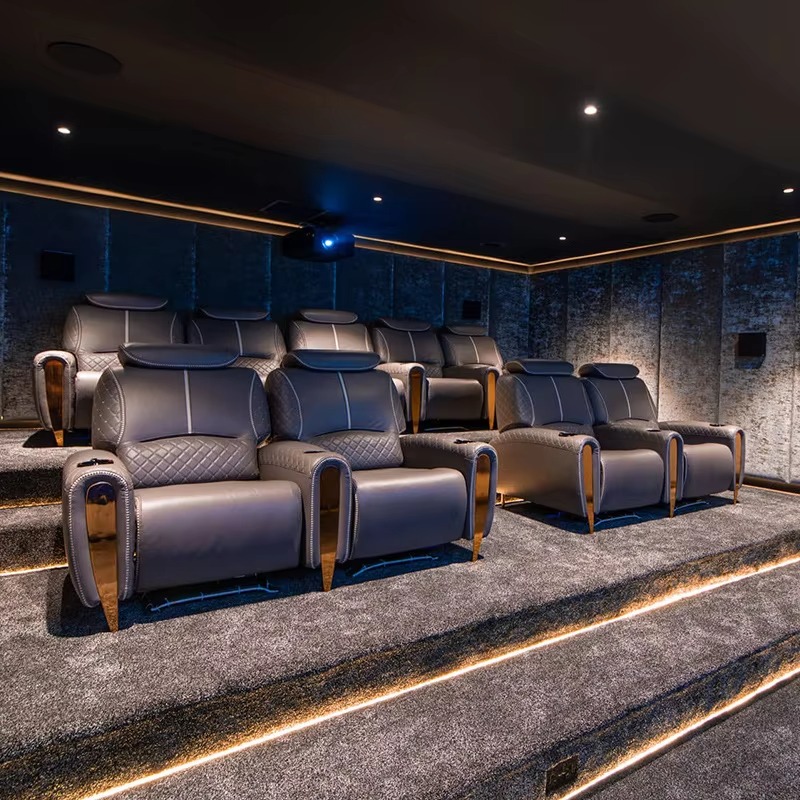 新しいヴィラホームシアターソファプライベートシネマオーディオ - Home Cinema Chairs のレビューと価格
