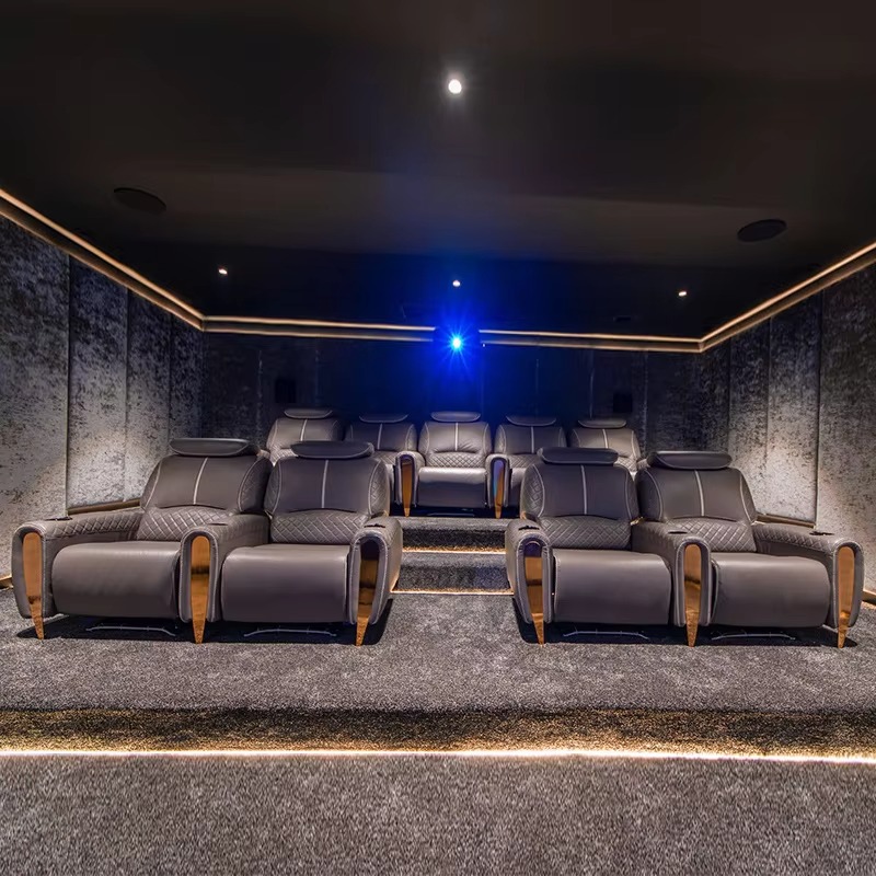 新しいヴィラホームシアターソファプライベートシネマオーディオ - Home Cinema Chairs のレビューと価格