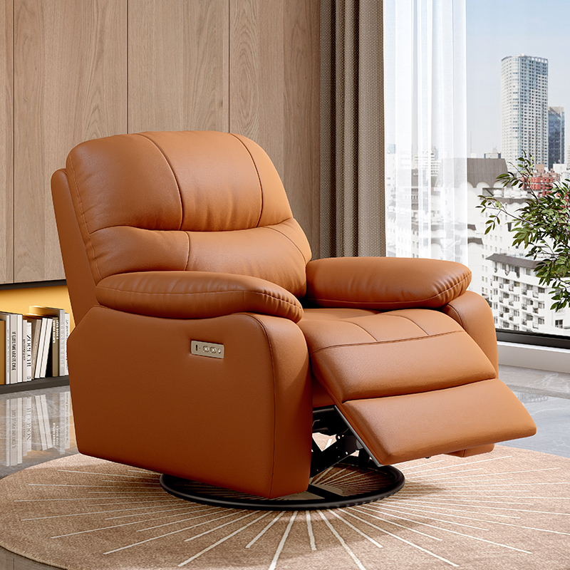 回転式リクライニングレザーリビングルームシネマeスポーツチェ - Home Cinema Recliner Chairs のレビューと価格