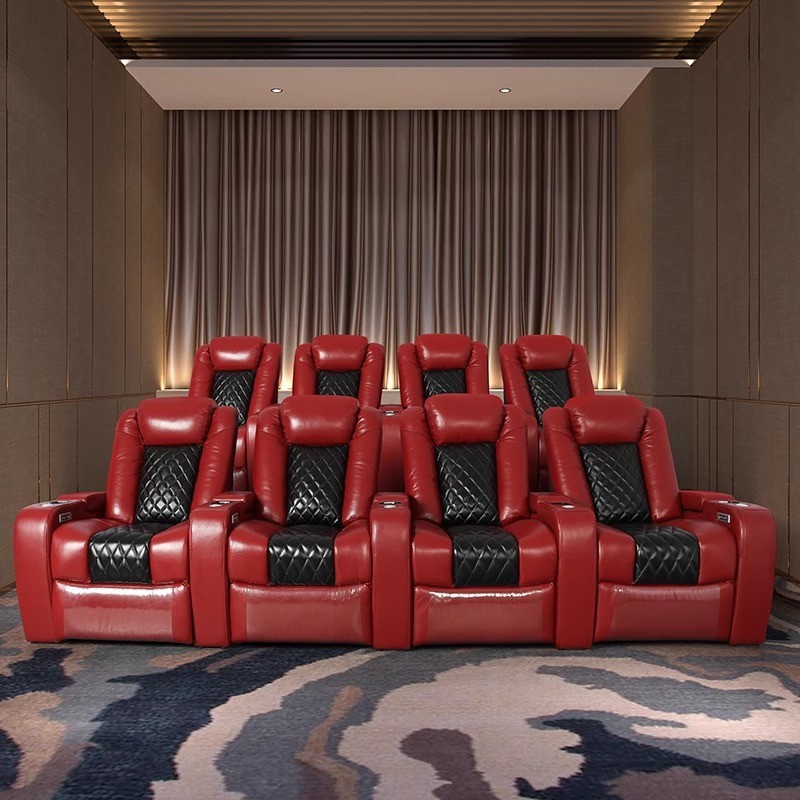 高級スマートVIPホームシアターリクライニングソファ 本革電 - Home Cinema High End のレビューと価格