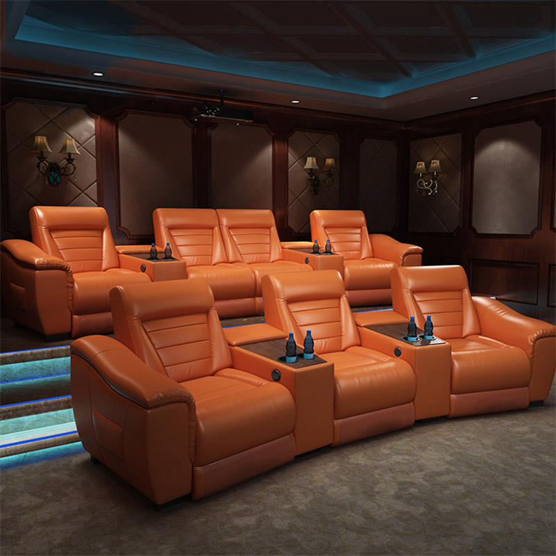 最新の電動ホームシアター映画館用リクライニングチェア3人掛け - Home Cinema Recliner Chairs のレビューと価格