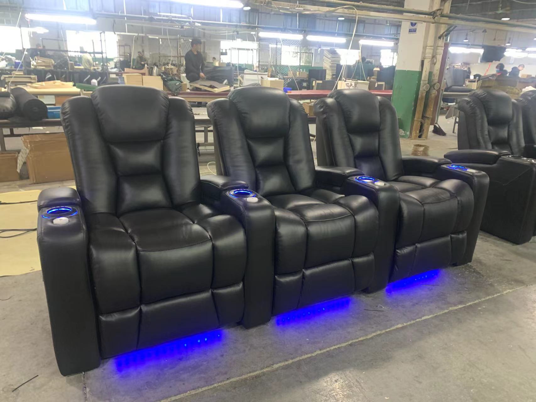 # 高級ホームシアター用本革シネマソファ、ホームムービールー - Home Cinema Recliner Chairs のレビューと価格