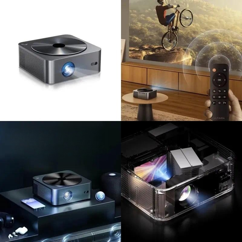 1080P FHDスマート屋外映画プロジェクター 13000 - Video Home Cinema のレビューと価格