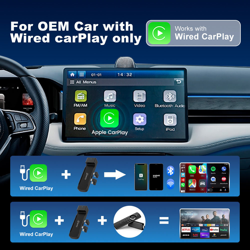 CarlinKit FireDrive Link Pro ワ - Smart Tv Stick のレビューと価格