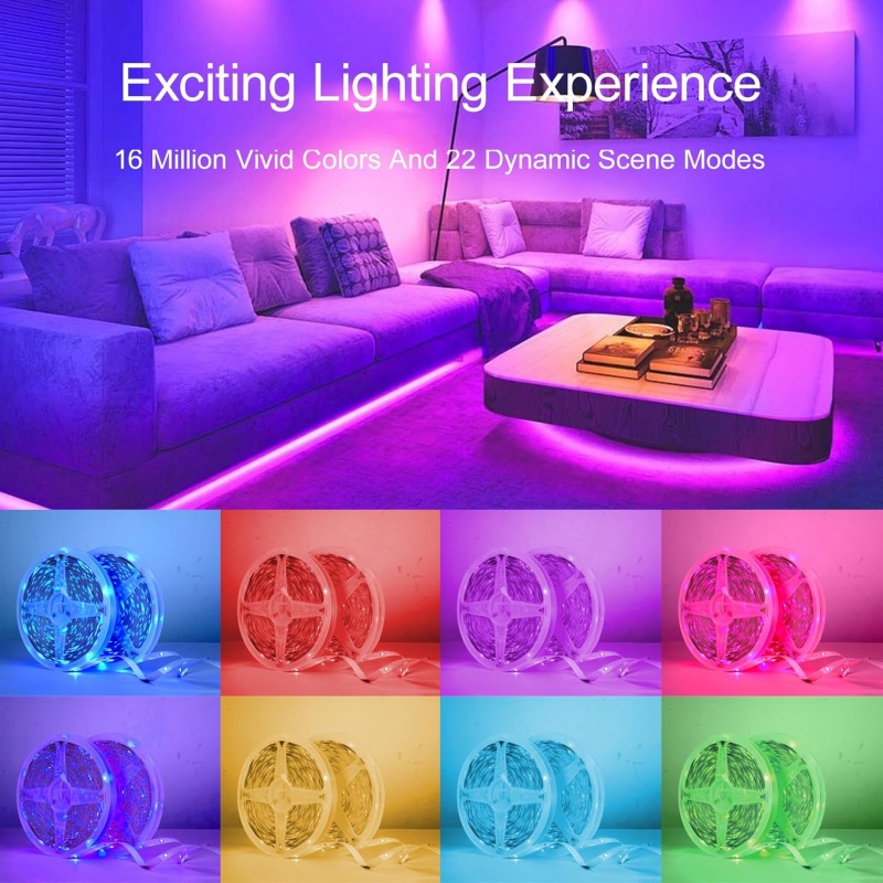 LEDストリップライト スマートRGB LEDライト アプリ - Ambient Light Strip Tv のレビューと価格