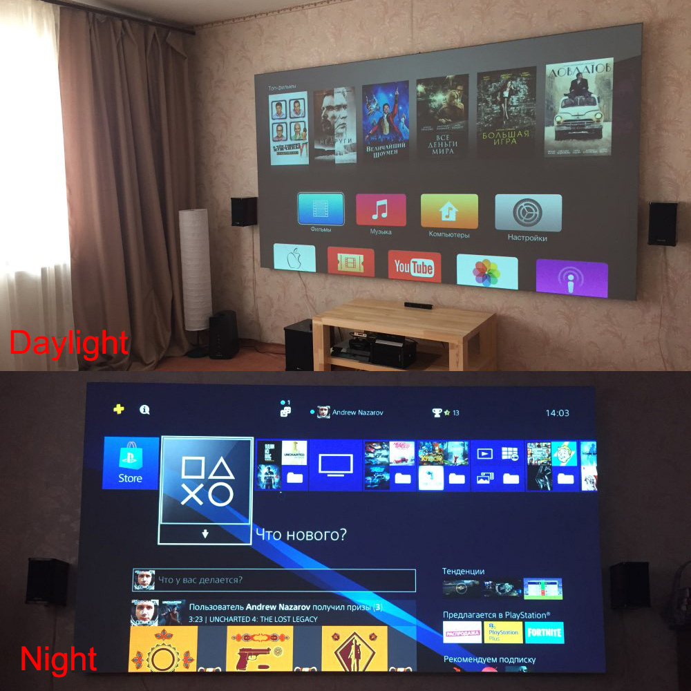 Salange プロジェクタースクリーン、60 100 12 - Home Cinema Blanc のレビューと価格
