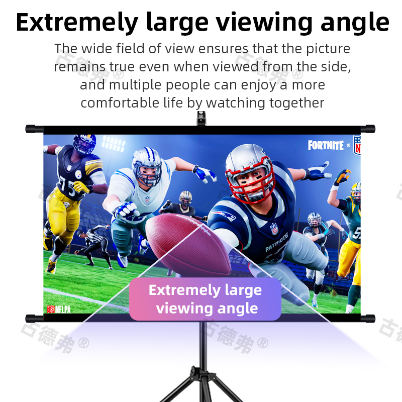 XMJM 折りたたみ式スタンド付きアンチライトプロジェクター - Home Cinema Blanc のレビューと価格