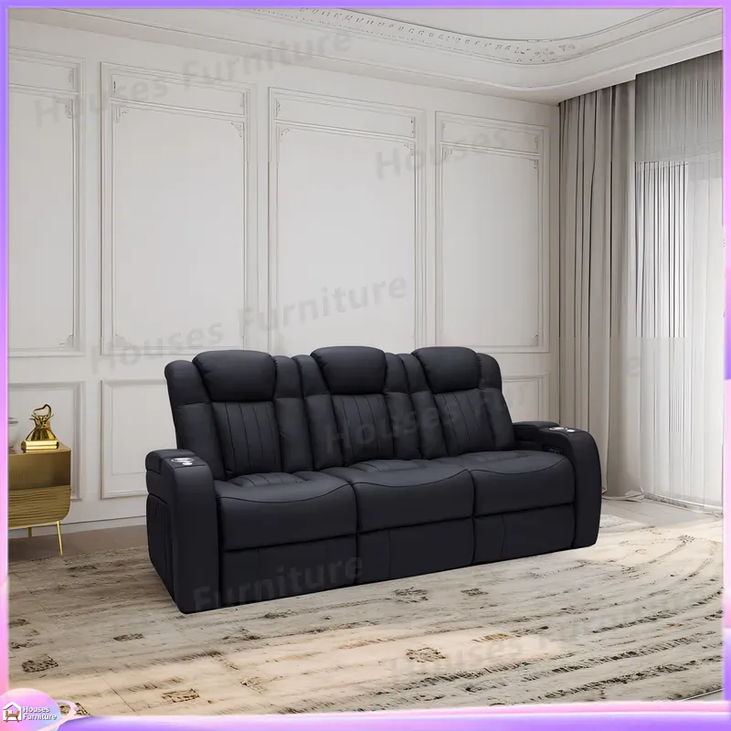レザー製リクライニングソファ ホームシアター シネマチェア  - Home Cinema Recliner Chairs のレビューと価格