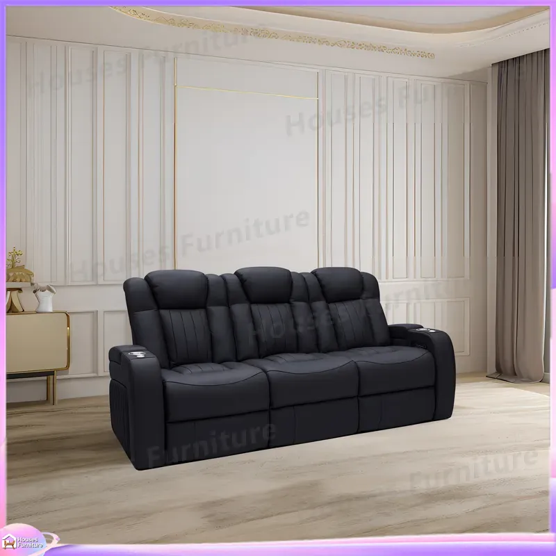 レザー製リクライニングソファ ホームシアター シネマチェア  - Home Cinema Recliner Chairs のレビューと価格